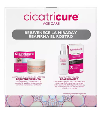 PACK CICATRICURE AGE CARE REJUVENECE LA MIRADA REAFIRMA EL ROSTRO 