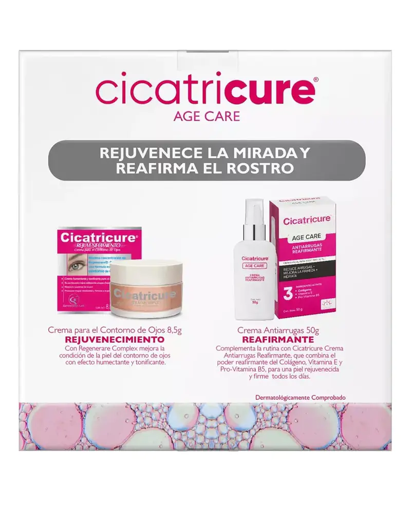 PACK CICATRICURE AGE CARE REJUVENECE LA MIRADA REAFIRMA EL ROSTRO 