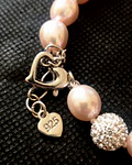 PULSERA DE PERLAS CULTIVADAS  19 CM  BROCHE DE PLATA 