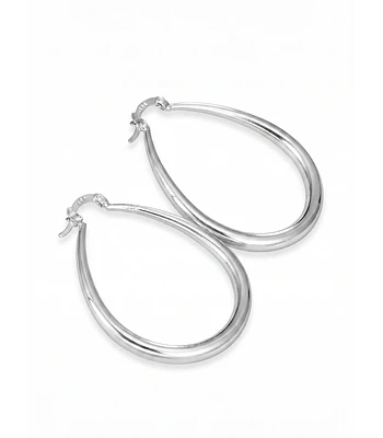 AROS DE PLATA 925 COLGANTE  DE 8 CM LARGO APROX 