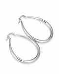 AROS DE PLATA 925 COLGANTE  DE 8 CM LARGO APROX 