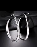 AROS DE PLATA 925 COLGANTE  DE 8 CM LARGO APROX 