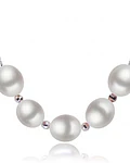 COLLAR DE PLATA CON PERLAS CULTIVADAS   