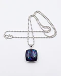 COLLAR DE PLATA MASIZA CON HERMOSA PIEDRA LAPISLAZULI AFGANO 