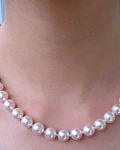 COLLAR DE PERLAS CULTIVADAS DE LOS MARES DEL SUR  45 CM LARGO  