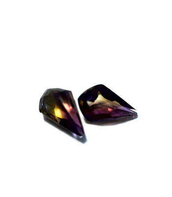 PAR DE PIEDRAS  AMETRINO  NATURALES 100%  