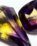 PAR DE PIEDRAS  AMETRINO  NATURALES 100%  