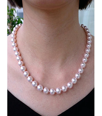 COLLAR DE PERLAS CULTIVADAS DE LOS MARES DEL SUR 9 MM  45 CM LARGO 
