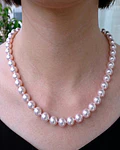 COLLAR DE PERLAS CULTIVADAS DE LOS MARES DEL SUR 9 MM  45 CM LARGO 