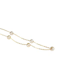 COLLAR FINO DE ORO 18K CON PERLAS CULTIVADAS DE 5 MM 