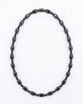 COLLAR  DE SHUNGITA Y HEMATITA   45 CM  