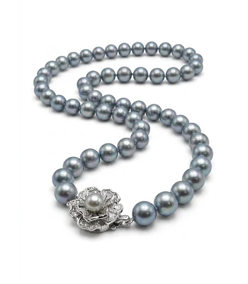 COLLAR DE PERLAS AKOYA GRIS  8. -8,5  MM 