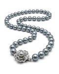 COLLAR DE PERLAS AKOYA GRIS  8. -8,5  MM 