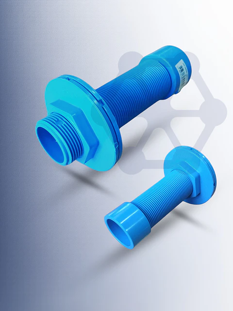 Salida estanque con bridas (unión estanque) 40mm x 11/4