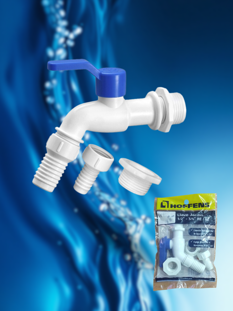 Llave Bola Jardin Lavadero 3/4 Hoffens