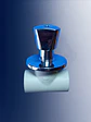 Llave Paso PPR fusión manilla-campana cromada corta - Miniatura 1