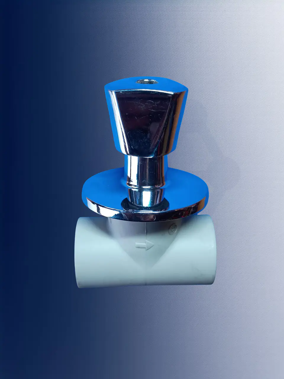 Llave Paso PPR fusión manilla-campana cromada corta 1