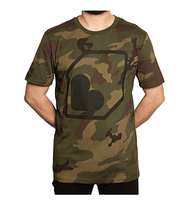 Polera manga corta Camo