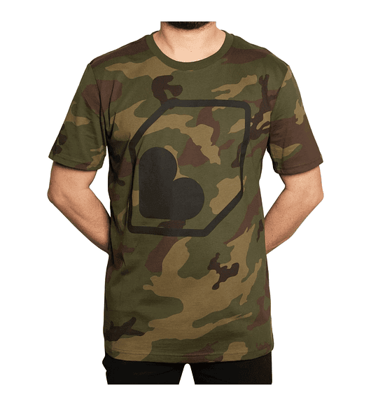 Polera manga corta Camo