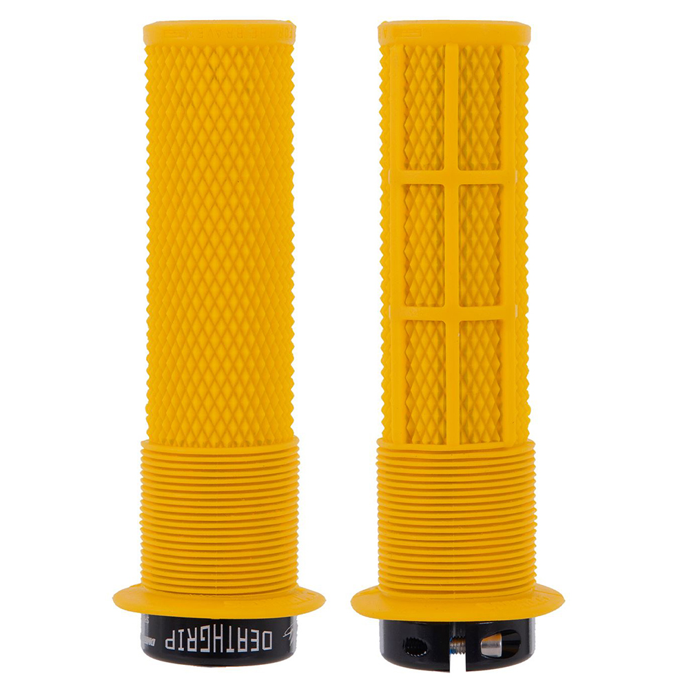 Impugnature DMR DeathGrip Flangiate Sottili, Bloccabili, Colore Verde Malato