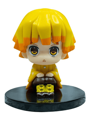 Figura De Acción Zenitsu Chibi Demon Slayer Kimetsu No Yaiba