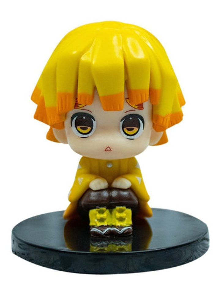 Figura De Acción Zenitsu Chibi Demon Slayer Kimetsu No Yaiba 1