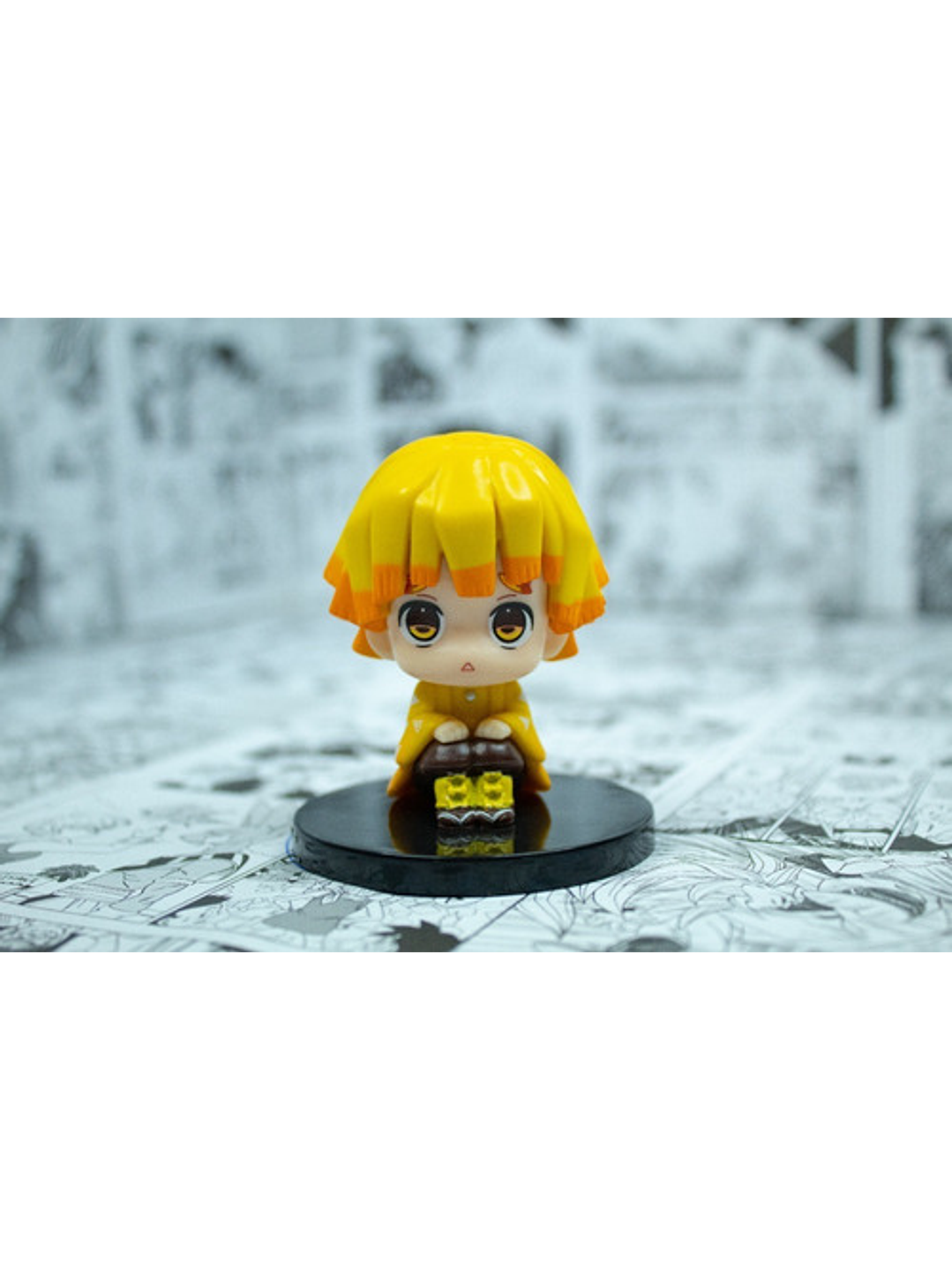 Figura De Acción Zenitsu Chibi Demon Slayer Kimetsu No Yaiba 2