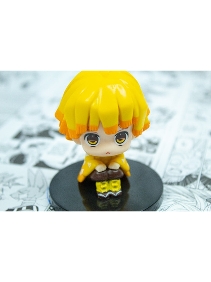 Figura De Acción Zenitsu Chibi Demon Slayer Kimetsu No Yaiba 3