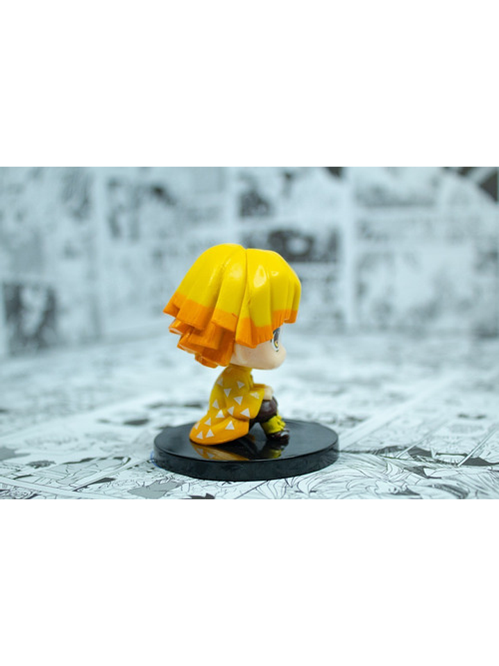 Figura De Acción Zenitsu Chibi Demon Slayer Kimetsu No Yaiba 5