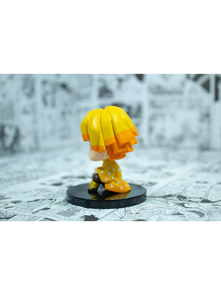Figura De Acción Zenitsu Chibi Demon Slayer Kimetsu No Yaiba 7