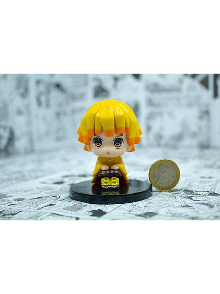 Figura De Acción Zenitsu Chibi Demon Slayer Kimetsu No Yaiba 8