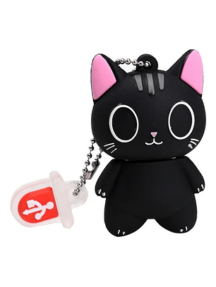 Pendriver Usb 2.0 Jaster Gato Negro 64gb 