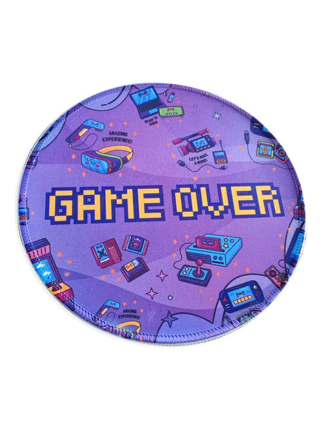 Mouse Pad Gaming Redondo Game Over Kawaii 20cm 2