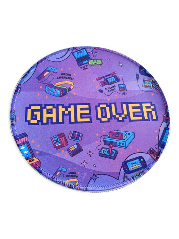 Mouse Pad Gaming Redondo Game Over Kawaii 20cm 2
