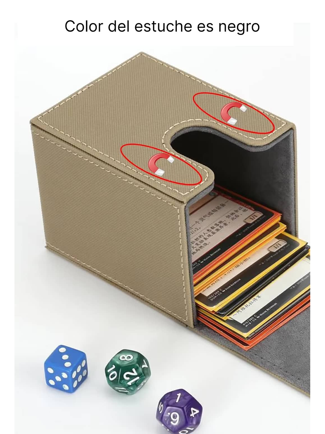 Estuche Magic +100 Cartas Color Negro 4