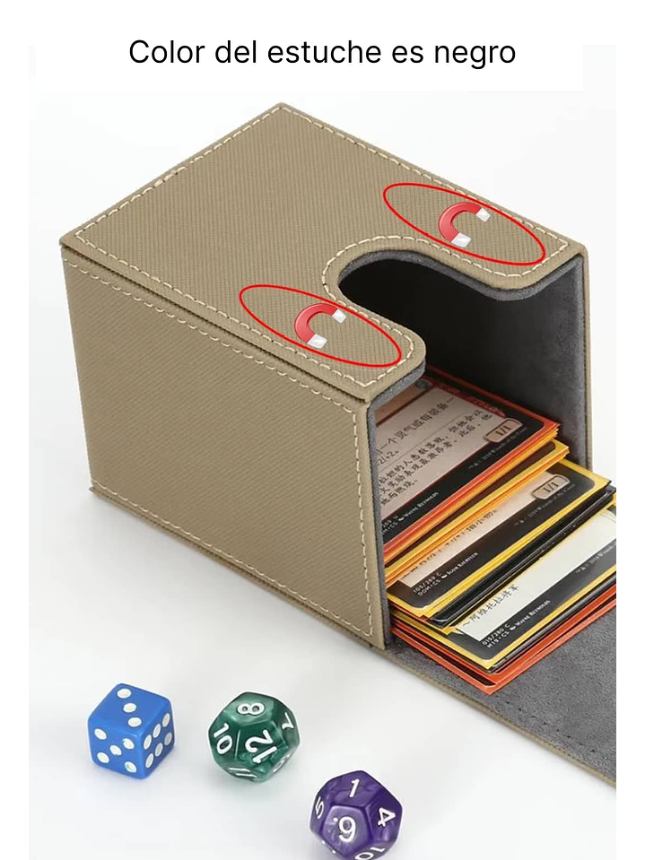 Estuche Magic +100 Cartas Color Negro 4