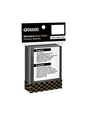 Protectores de Cartas Standard Dual Color Black 63,5x88mm