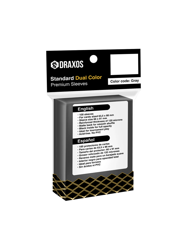 Protectores de Cartas Standard Dual Color Black 63,5x88mm 2