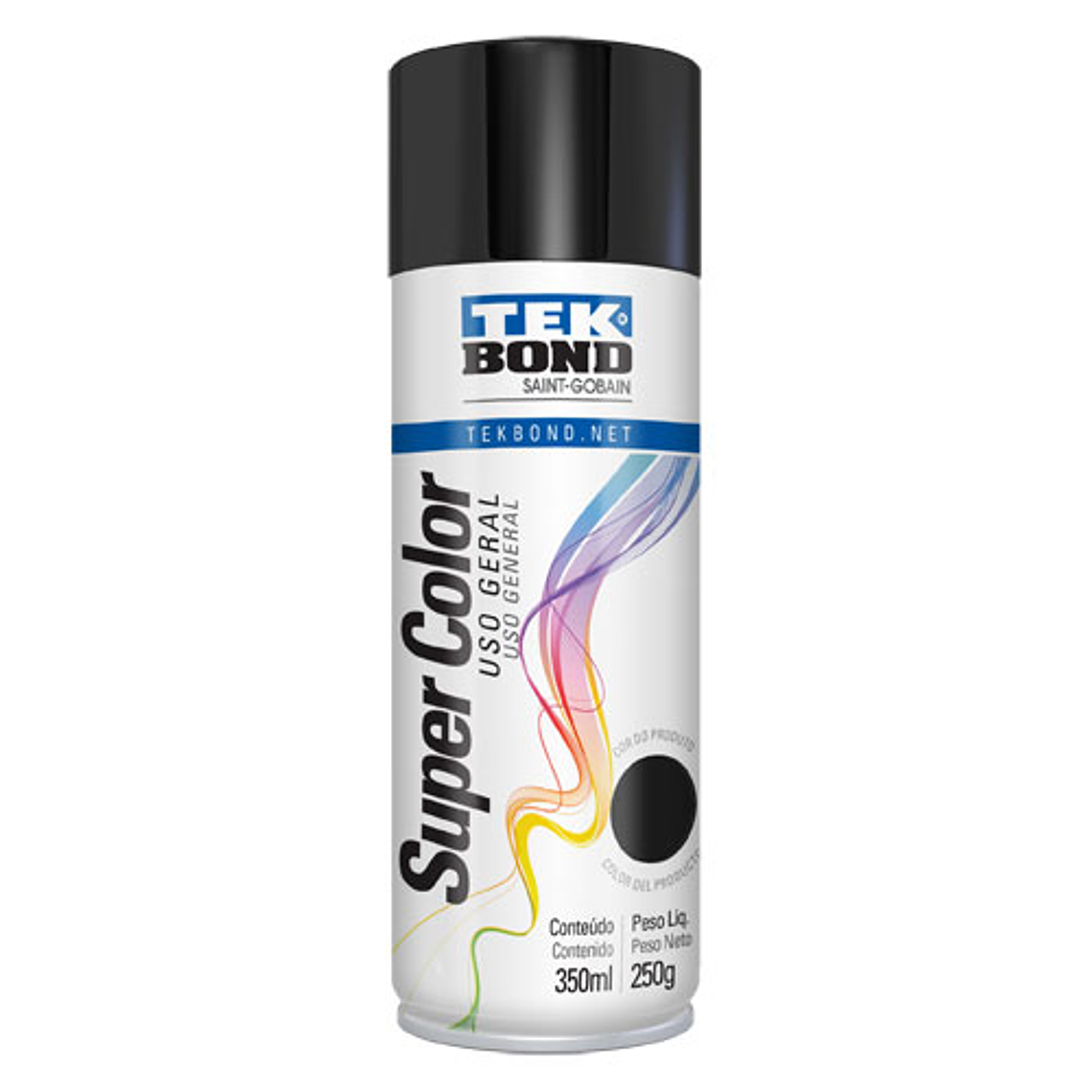 Pintura Spray Negro Brillante TEKBOND 1