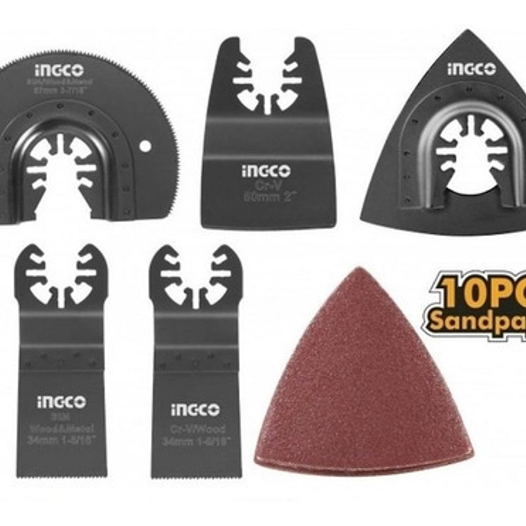 Set Accesorios Multicortadora 15 Pcs Ingco Frecuencia Na 1