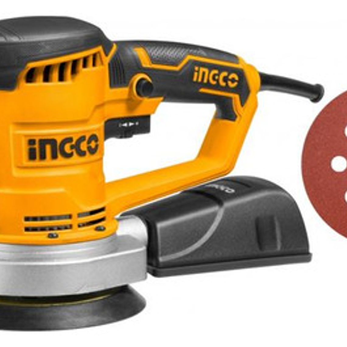 Ingco Rs4508 Naranja 220v - 240v 50 Hz/60 Hz Lijadora Roto Orbital 450w Con Sistema Velcro 4000-13000rpm 3