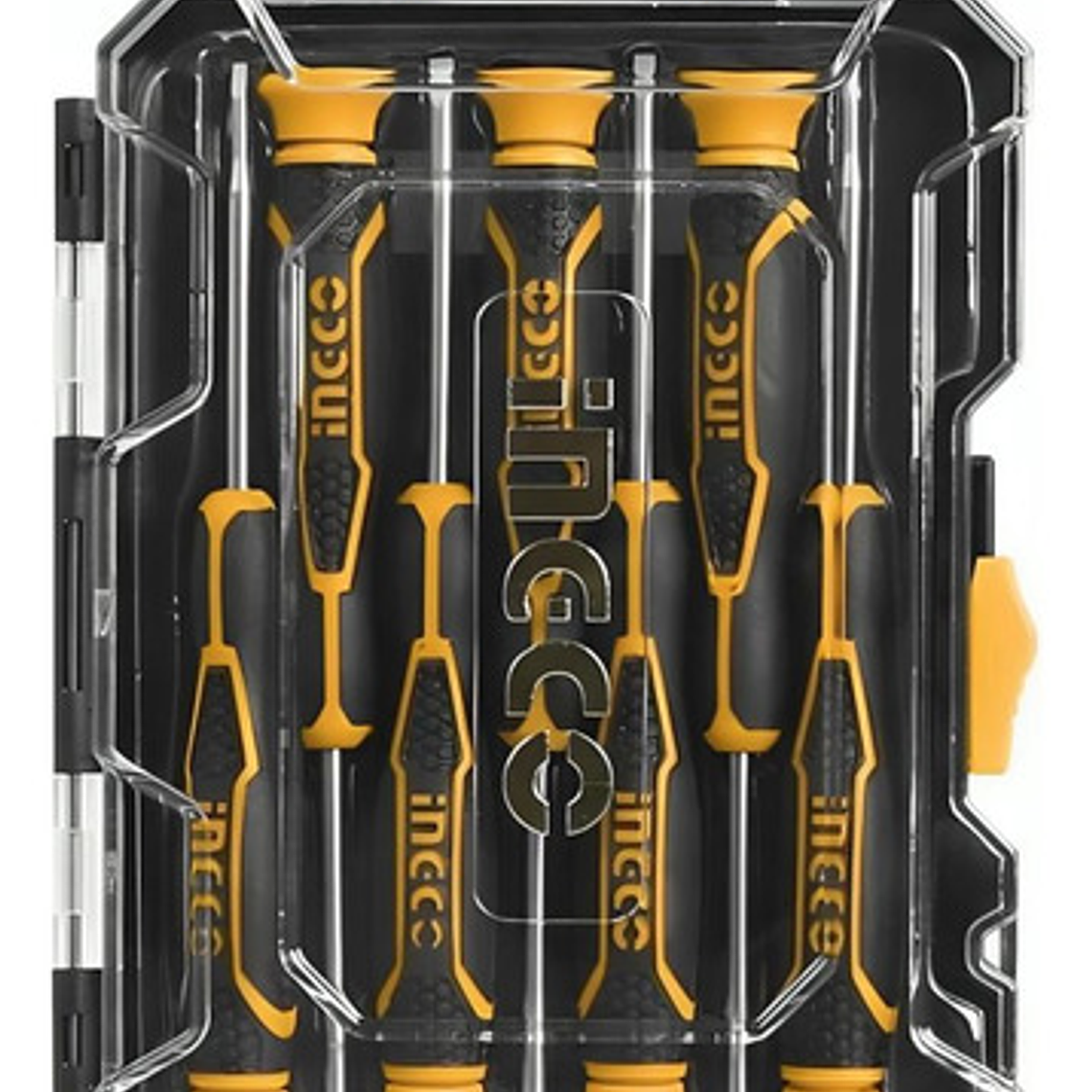 Set De 7 Destornilladores De Precisión Caja De Plástico Ingco Hksd0718 3