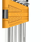 Set De 9 Llaves Allen Ingco Color Plateado - Miniatura 1