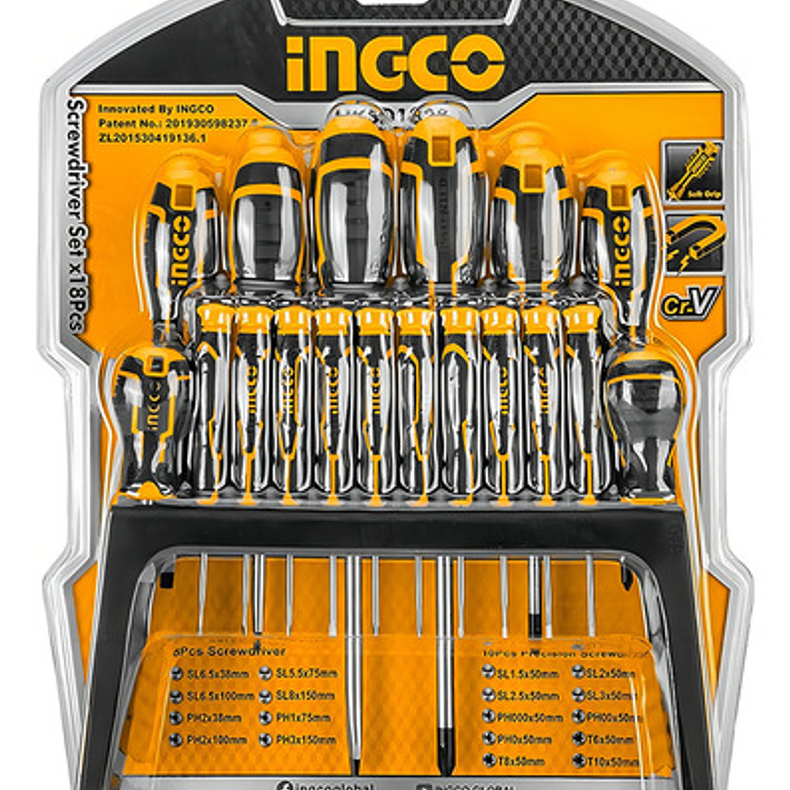 Kit Set Juego Destornilladores 18 Piezas Ingco Hksd1828 2