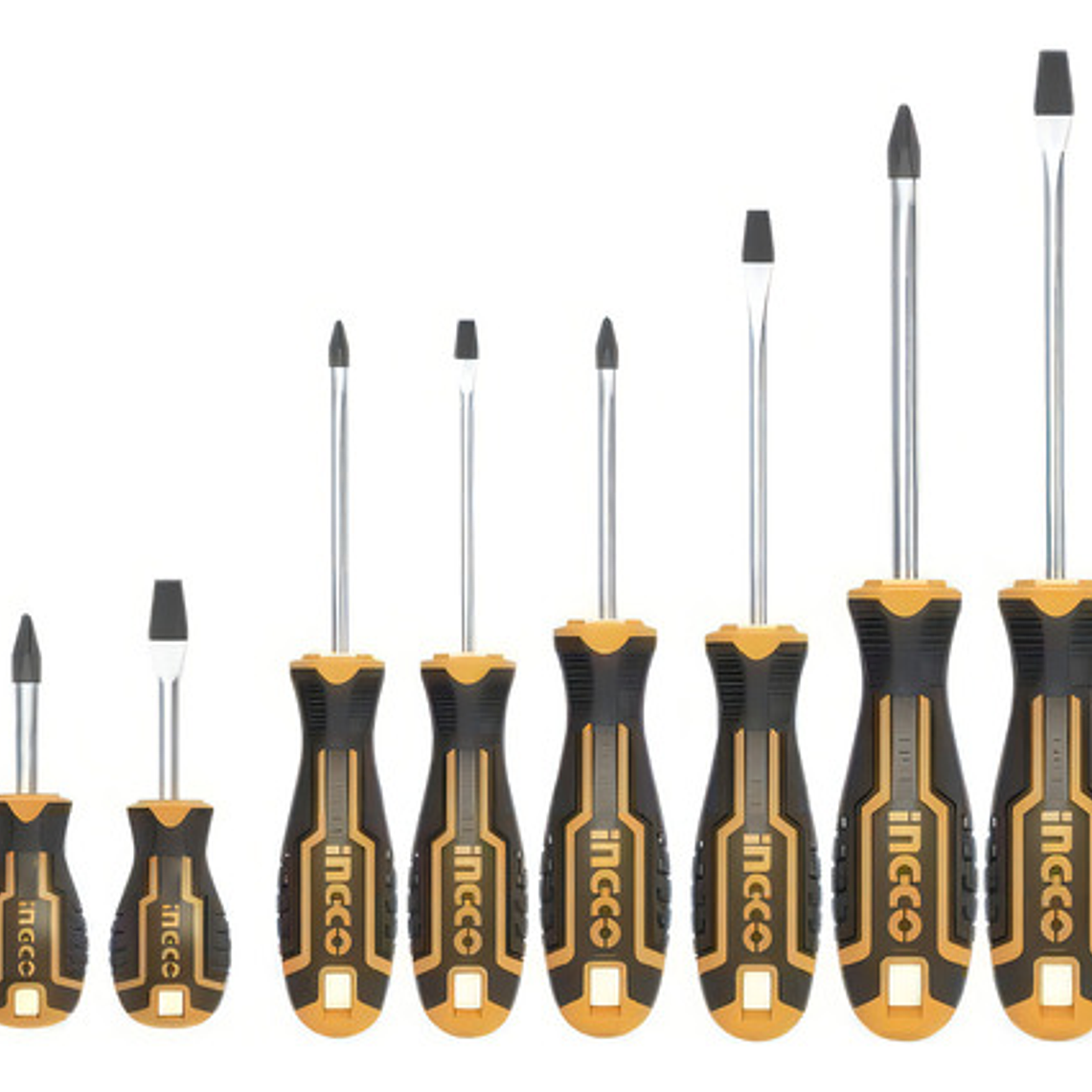 Set 8 Destornilladores Ingco Hksd0828 Indust Imantado - Smf 1