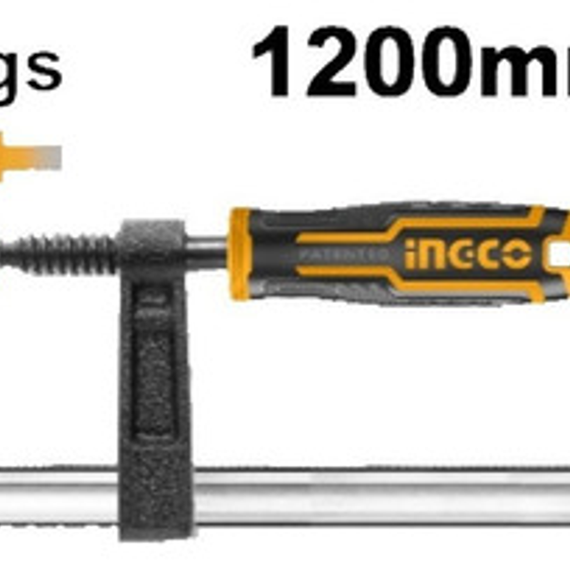 Prensa Sargento En F Industrial 140x1200 Mm Ingco Hfc021401 1