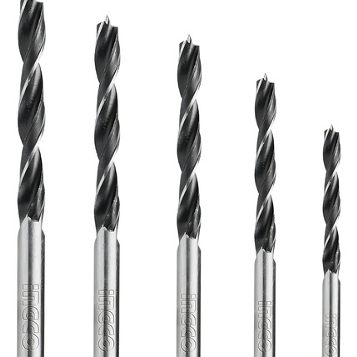Set 5 Brocas Para Madera (3, 4, 5, 6, 8mm) 1