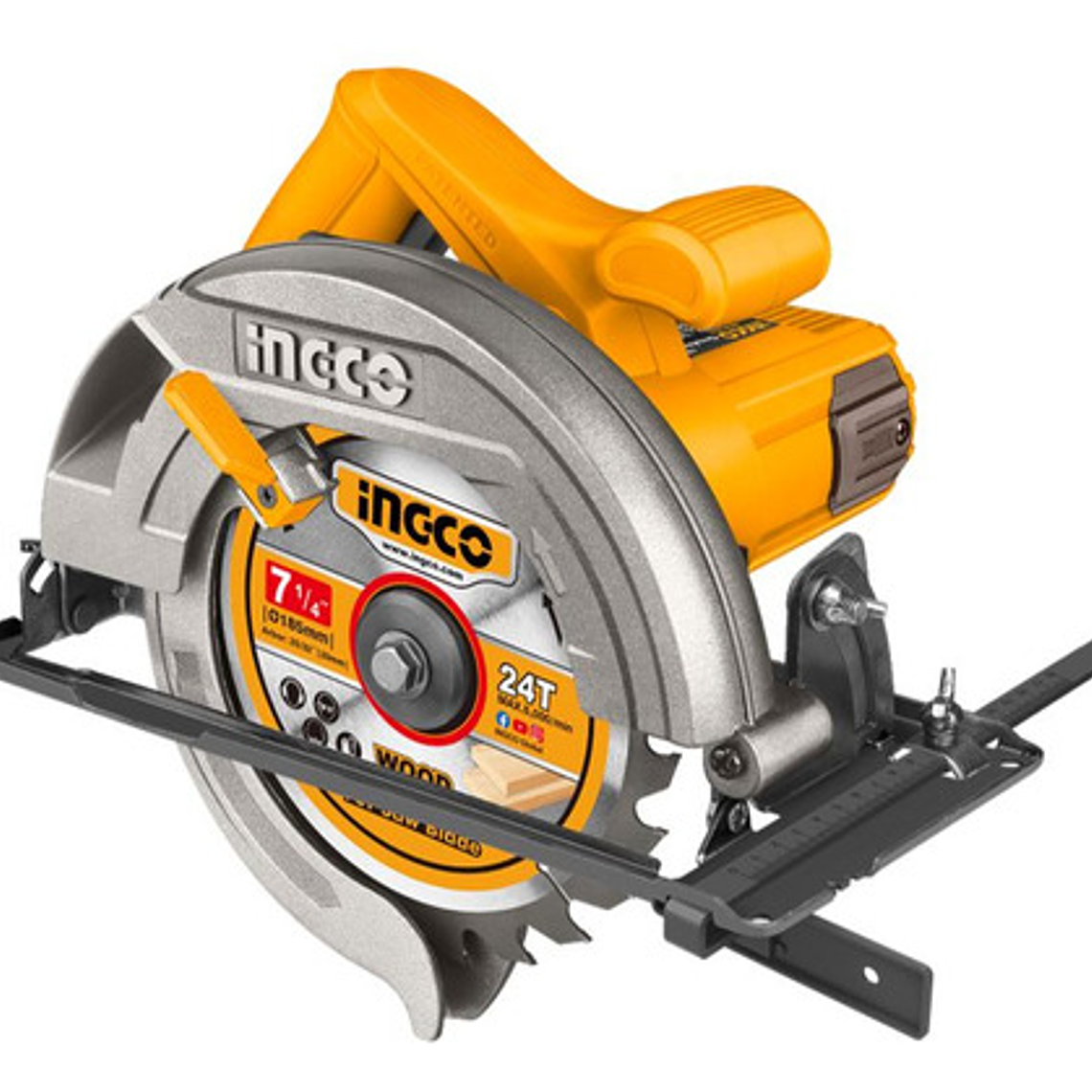 Sierra Circular Ingco Electrica Industrial 1400w 185mm Frecuencia 50/60hz 1