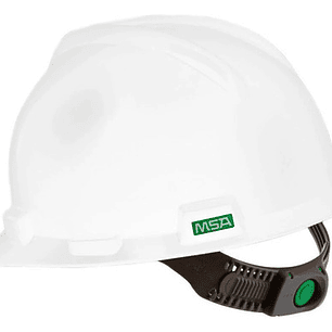 Casco V-gard Con Gorra Delantera Blanca Y Oveja Msa, Color Blanco