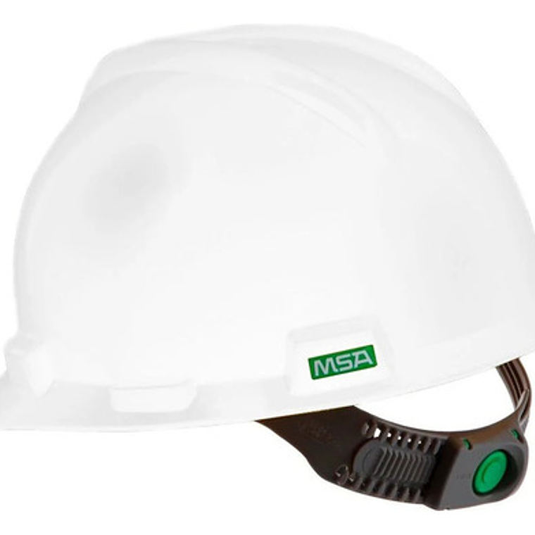 Casco V-gard Con Gorra Delantera Blanca Y Oveja Msa, Color Blanco 2